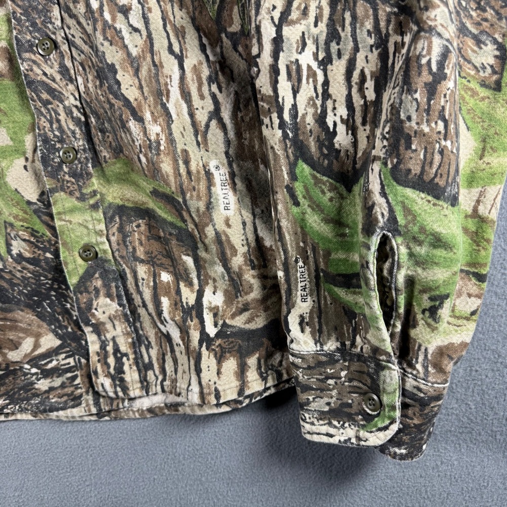 Vintage Five Brother Realtree Camo Shirt XL Button Up Hunting USA - Picture 3 of 7